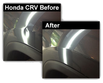 Before and After Honda Dent Repair